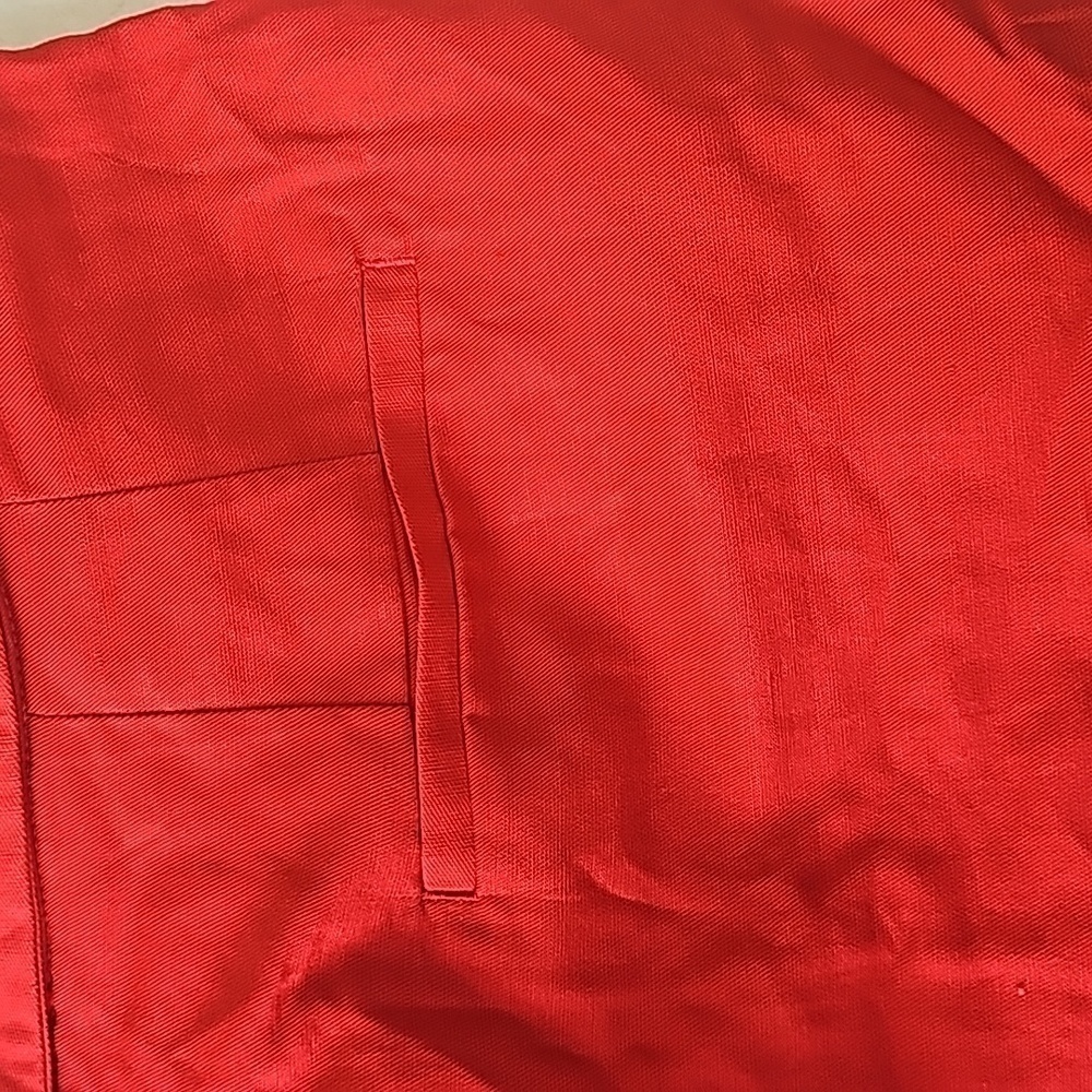 Ann Taylor shorts 8 high rise linen blend Red embroidered flowers NWT - Picture 10 of 13